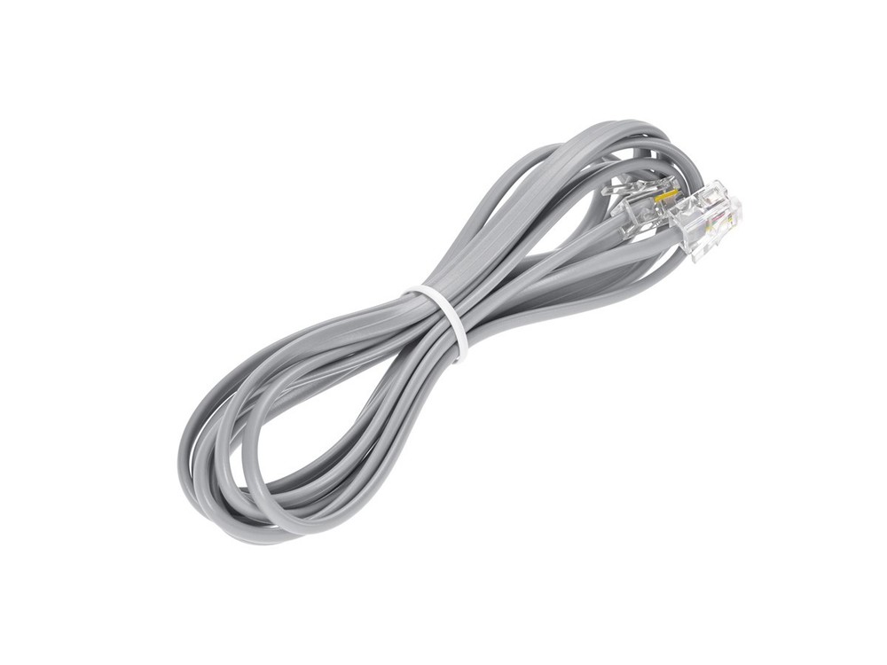 Monoprice Phone Cable, RJ11 (6P4C), Straight for Data - 7ft