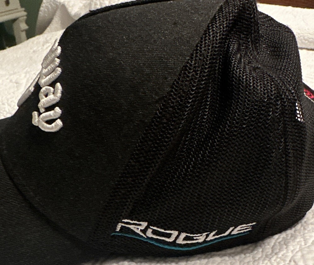 Callaway Golf /Rogue Black Cap Wool Snapback Adjustable Mesh Back Hat L