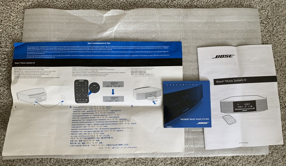 Bose Wave Music System IV | Complete In Box | Platinum Silver