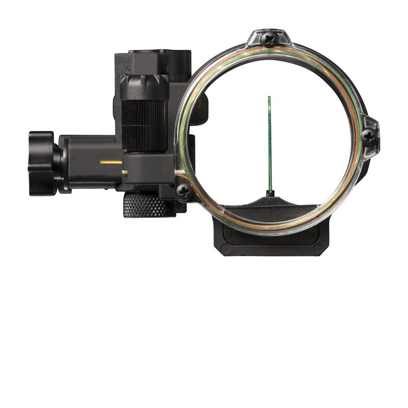 Peak Sight Vertical Inline Pin Technology Multi-Pin Bow Sight 5 Fiber Optic Pins