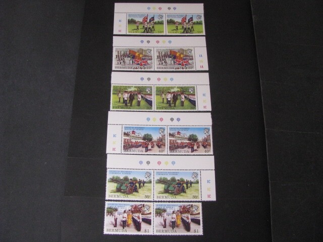Bermuda Stamp Pair Set Scott # 423-428 Unused Never Hinged