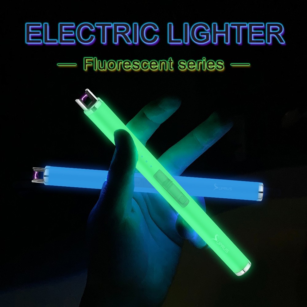 SUPRUS Lighter Electric Candle USB Type C Rechargeable Lighter with LED Display