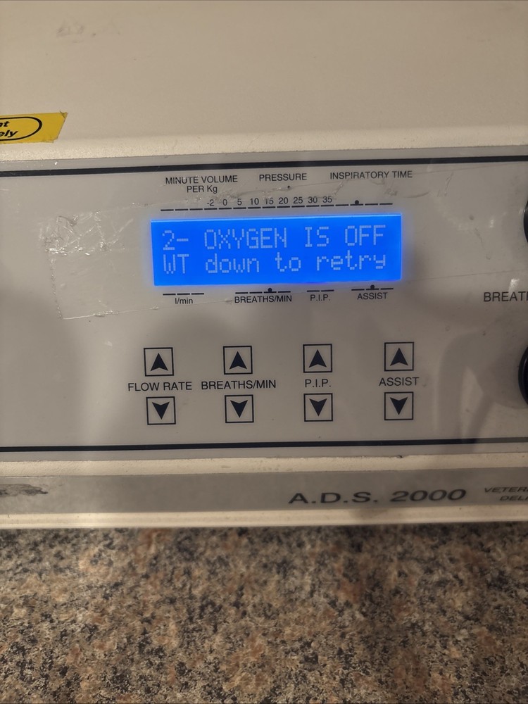 Engler ADS 2000 Anesthesia Delivery System / Please Read Description