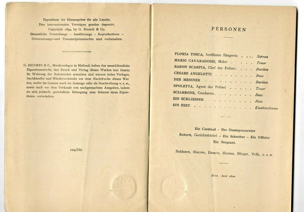 Tosca puccini