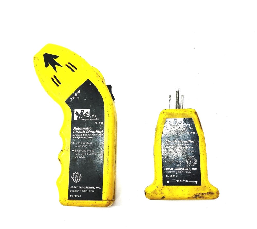 Ideal 2 Piece Automatic Circuit Identifier Set 61-055 USED
