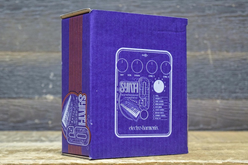 Electro-Harmonix SYNTH9 Synthesizer Machine 9-Preset Synth Emulator Effect Pedal