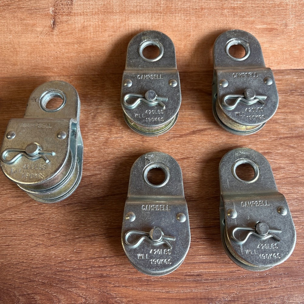 Campbell Hanging Pulleys 4x Single / 1x Double