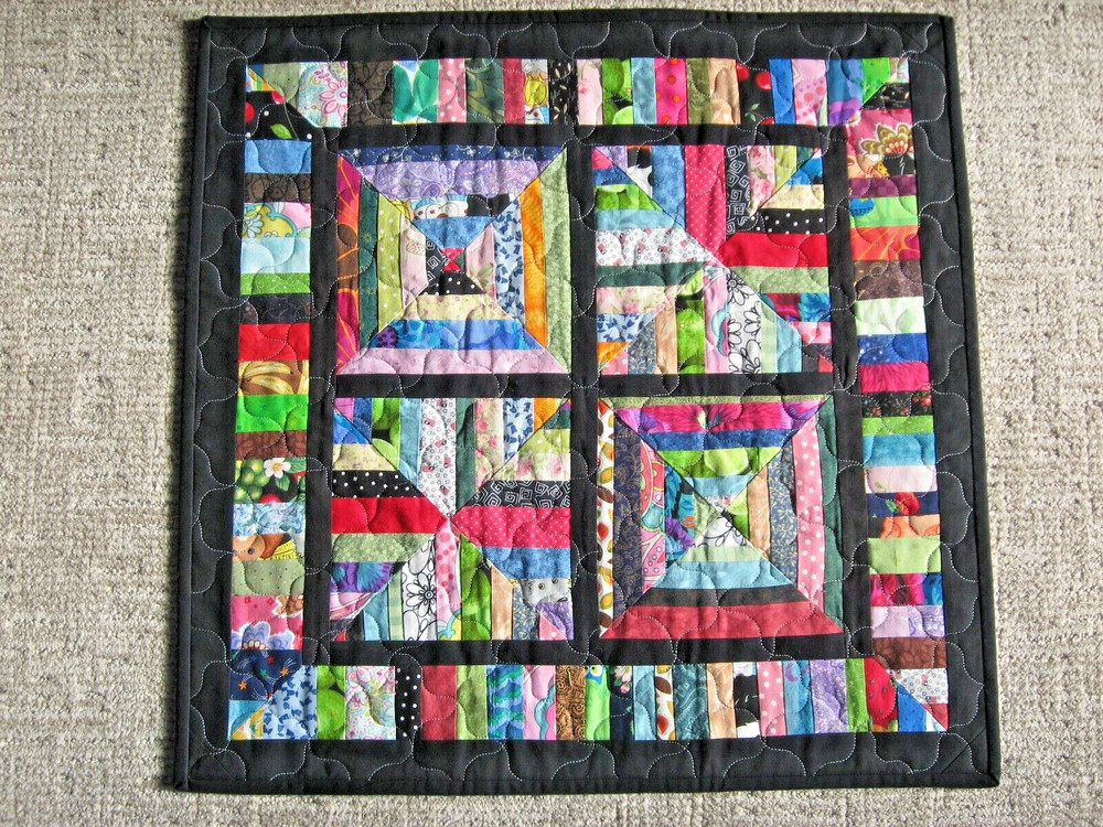 Handmade Quilted Table Topper Candle Mat Wall Hanging