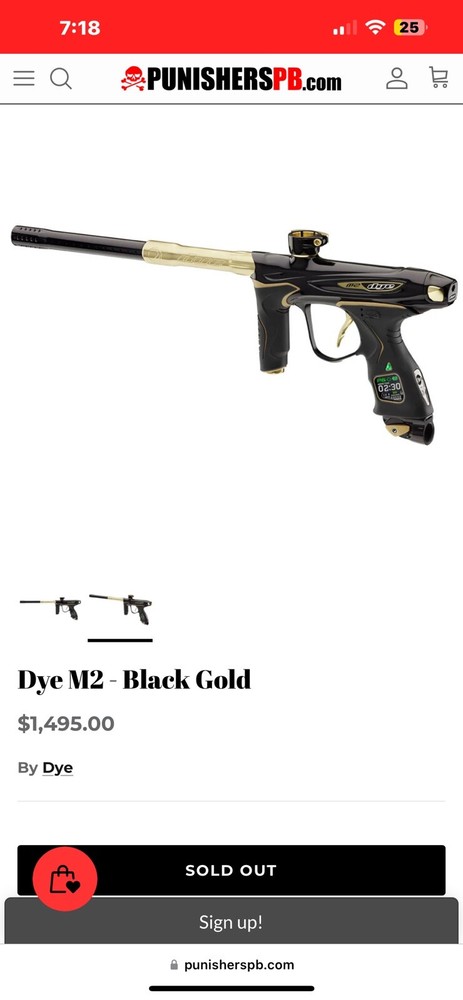 paintball gun used