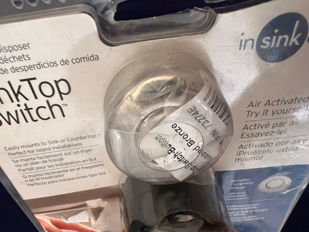 In Sink Aerator Sink Top Switch By Emerson STS Chrome Button