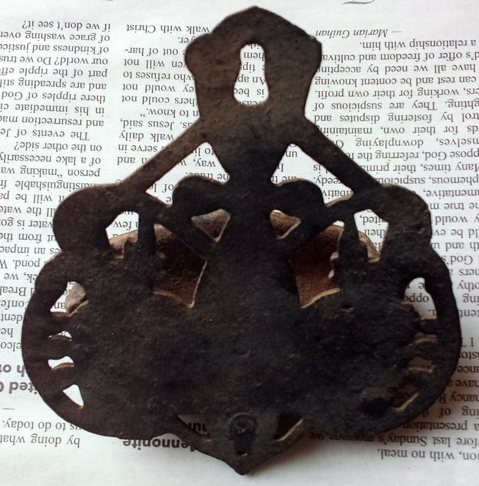 Antique Cast Iron Match Holder