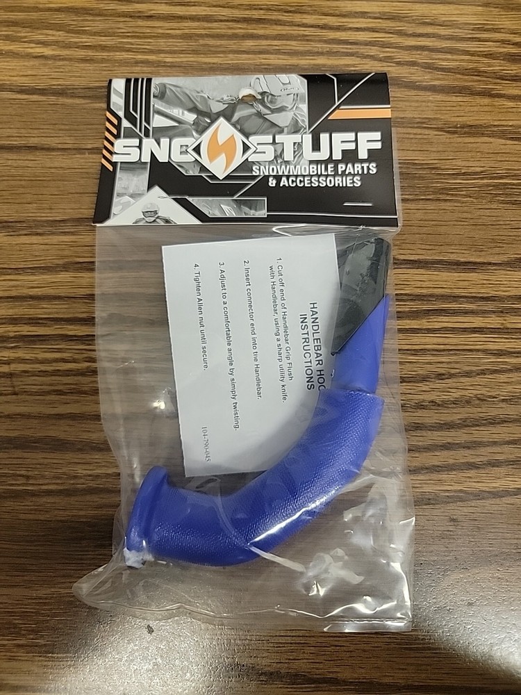 NEW Sno-Stuff DEEP BLUE COMBINATION Snowmobile Handlebar Hook. #104-459-96