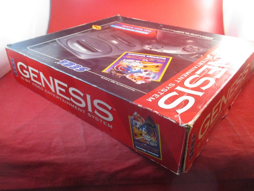 Sonic Spinball Sega Genesis Console System Empty Box ONLY (no console included)