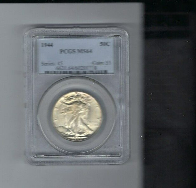 1944 Walking Liberty Half Dollar PCGS MS 64 Premium Quality