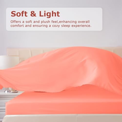 Size Bed Sheet Set - 4 Piece Soft Microfiber Sheets with Queen Desert Flower