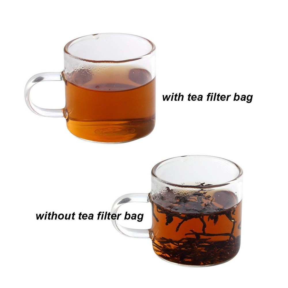 400 Pack Disposable Drawstring Tea Filter Bags Safe & Natural Unbleached Pape...