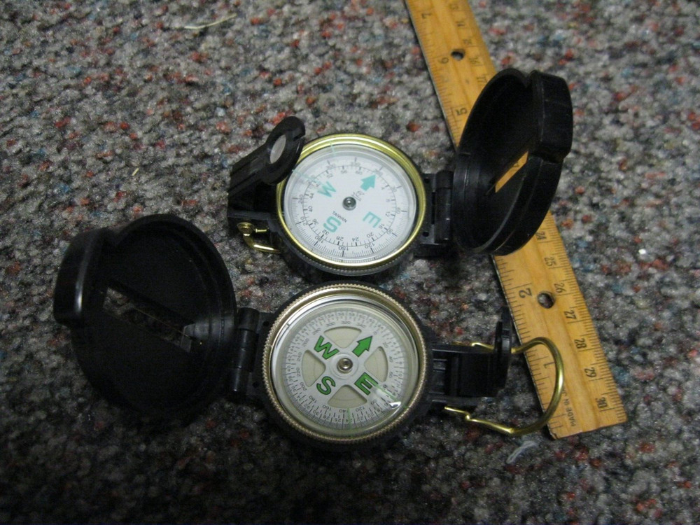 2 used Engineer Directional Lensatic Compass
