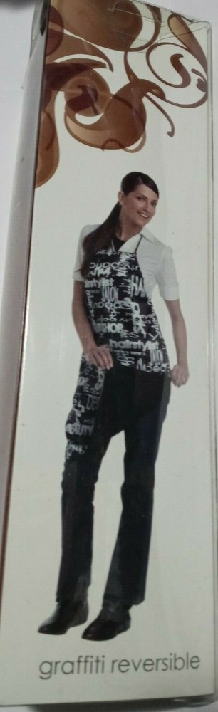 Andre #170 GRAFITTI REVERSIBLE APRON (BLACK/WH) Code: ANDRE 545
