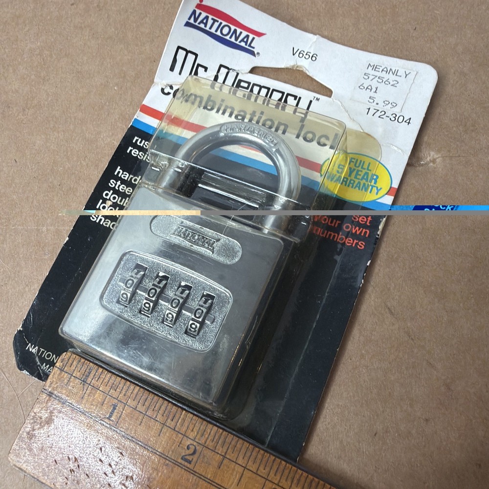National Mr. Memory Combination Lock V656