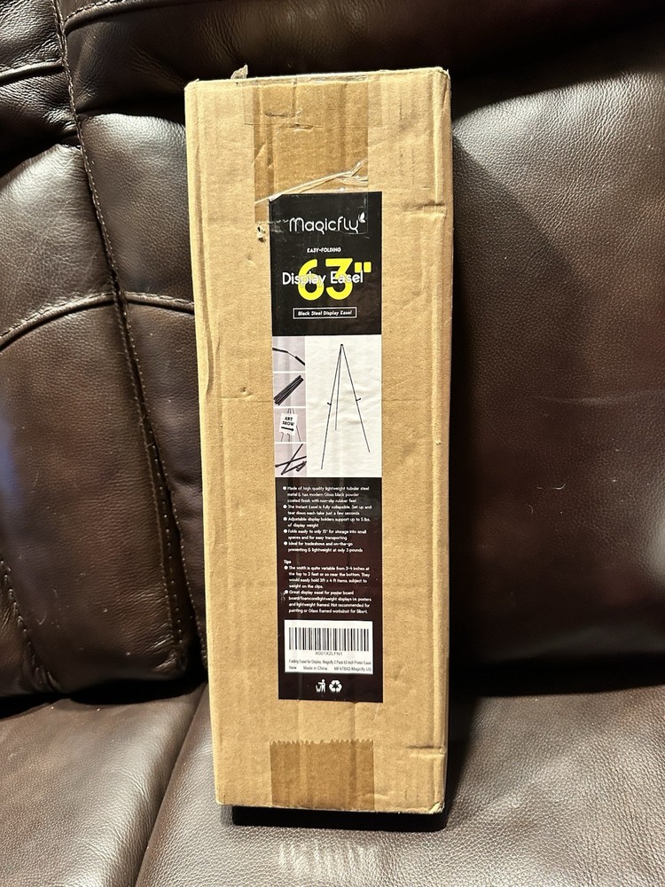 2 Magicfly Display Easel, 63 Inch Telescoping Easel Aluminum Easy-Folding Easel