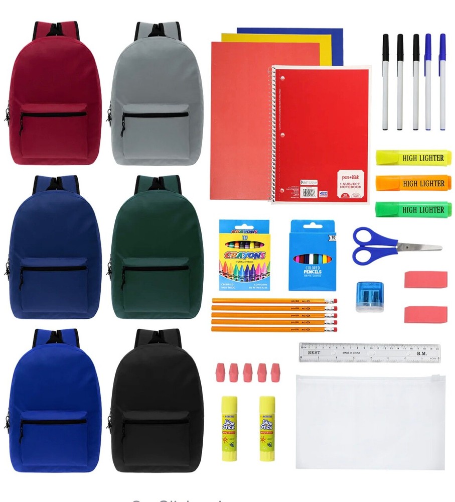 50 Piece Back To School Kit With Everything Including 