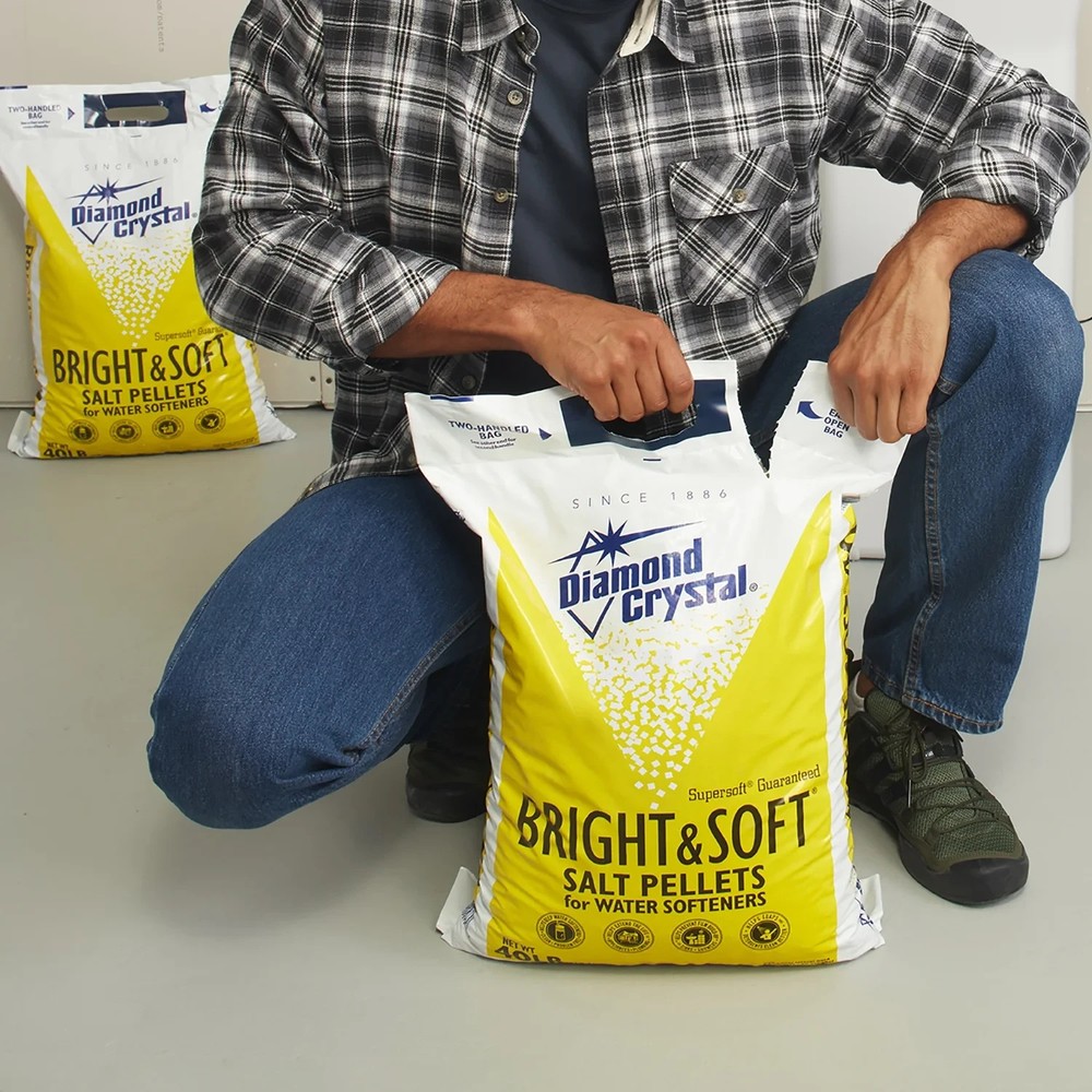 Diamond Crystal Bright & Soft Water Softener Salt Pellets, 40 lb.