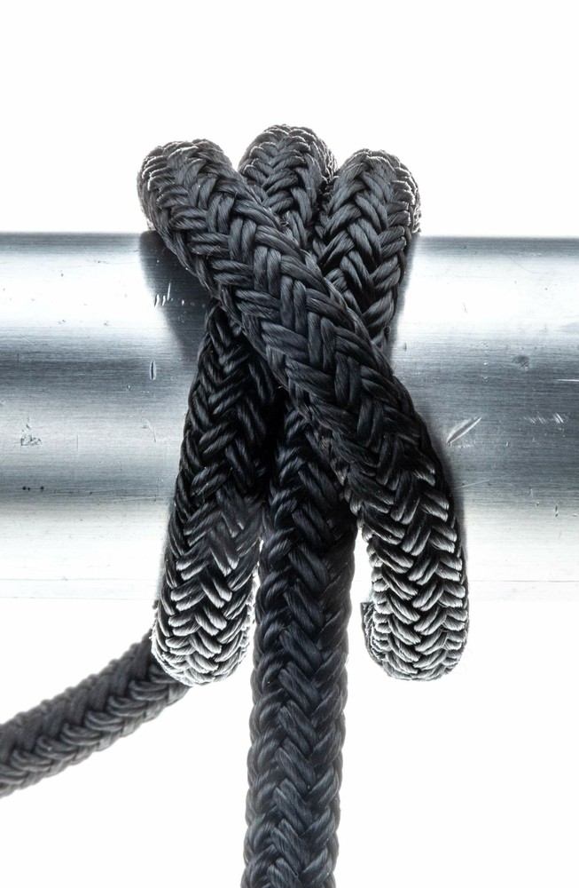 SEACHOICE Double-Braid Nylon Dock Line 3/8" x 20' 40271 Black
