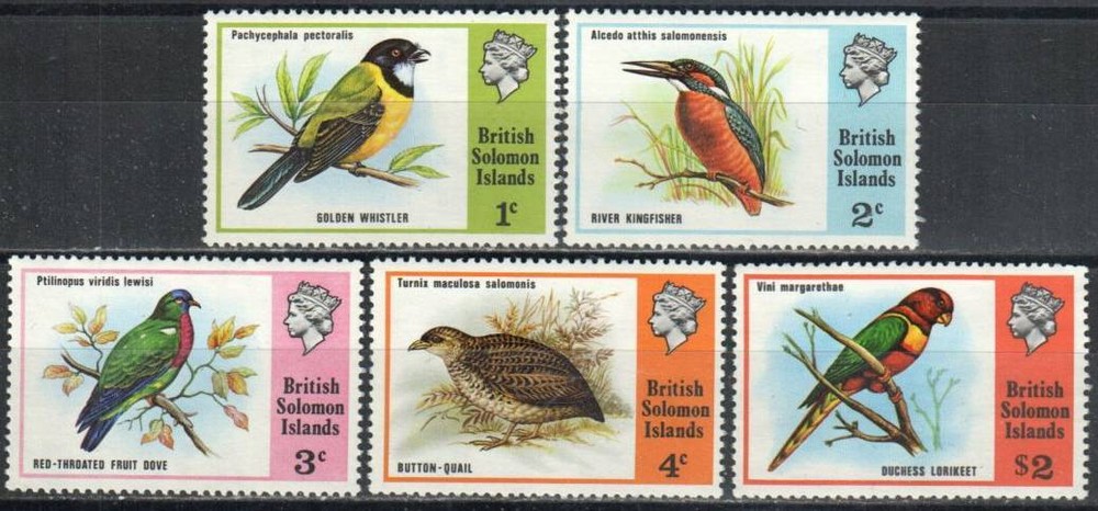 Solomon Islands Stamp 280-284  - Birds