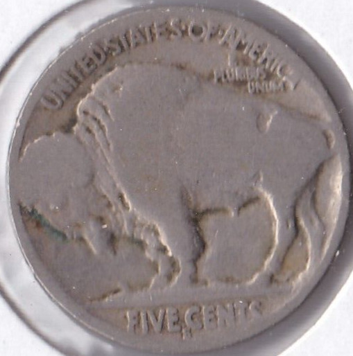 1925-S Buffalo Nickel Acid Dated L4
