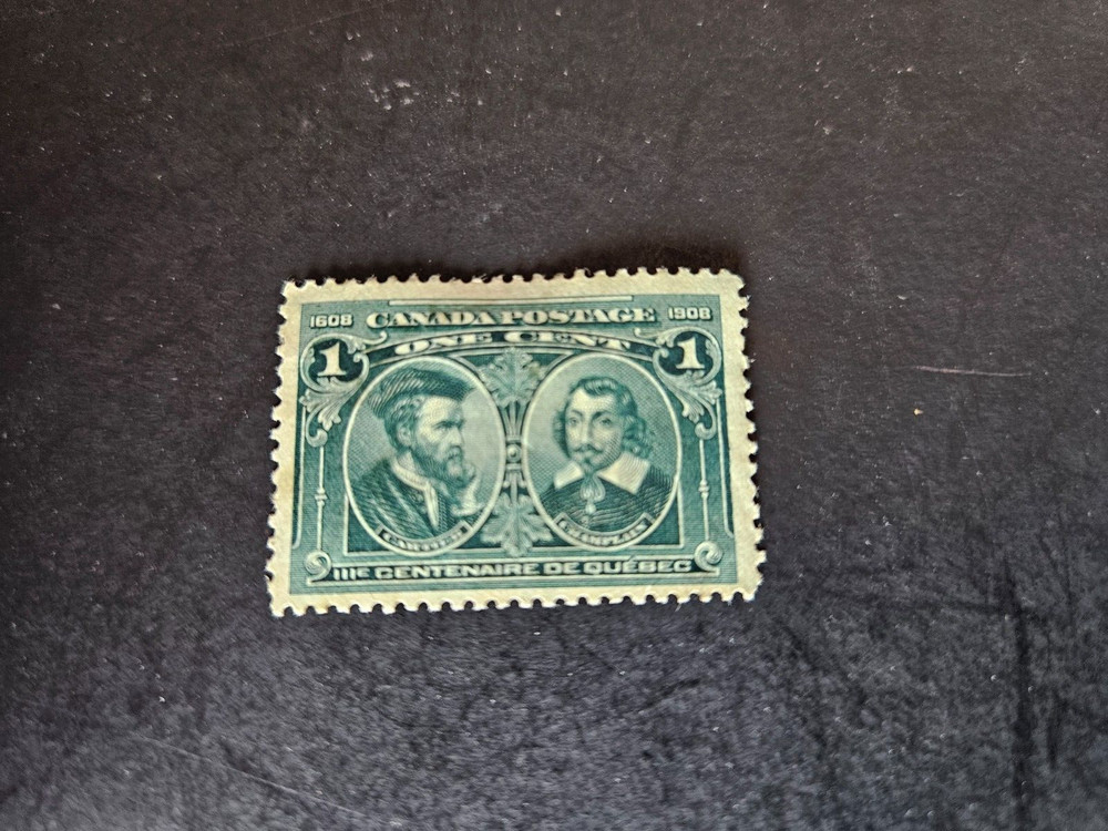 CANADA stamp - SCOTT# 97 "Quebec Tercentenary Issue Cartier & Champlain" MH VF
