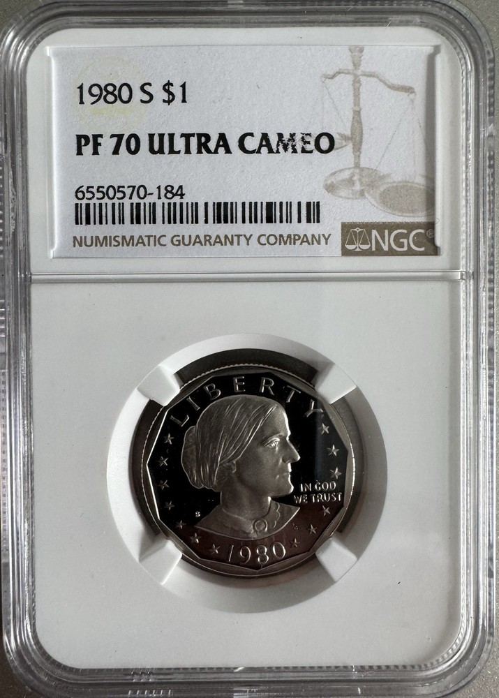 Susan B Anthony Proof Set Collection NGC