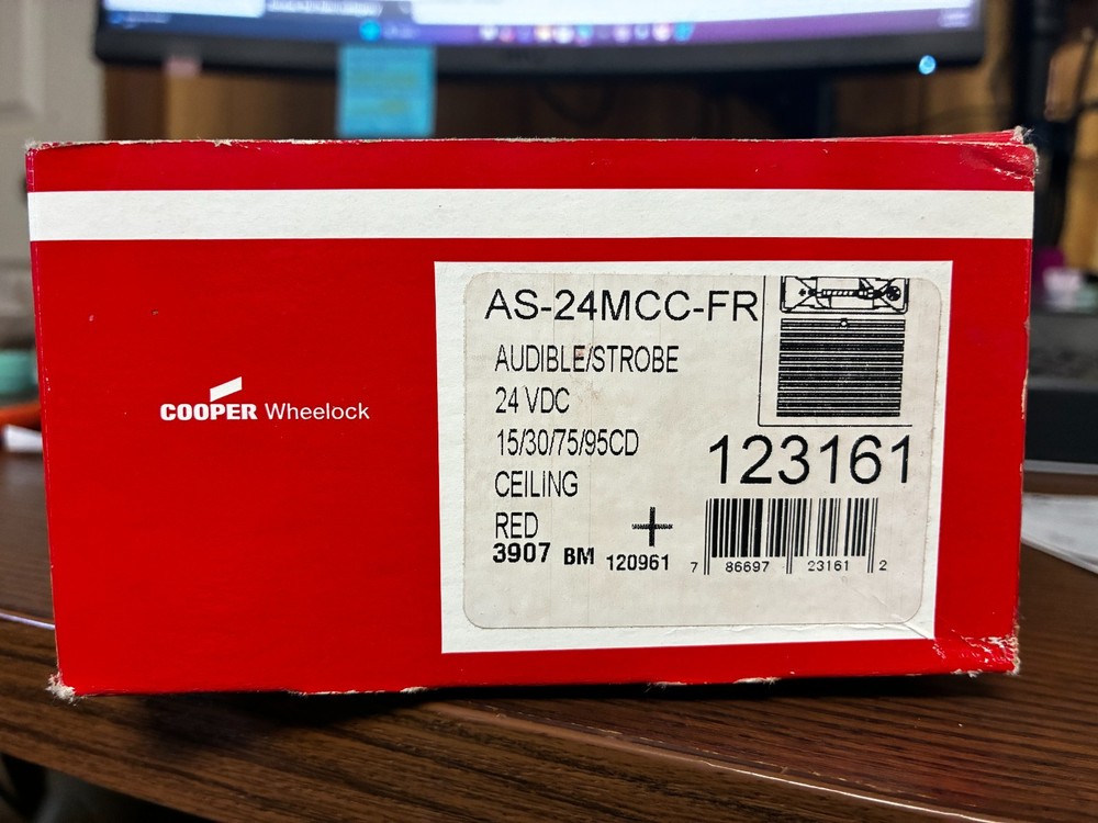 Wheelock AS-24MCC-FR Ceiling Horn Strobe