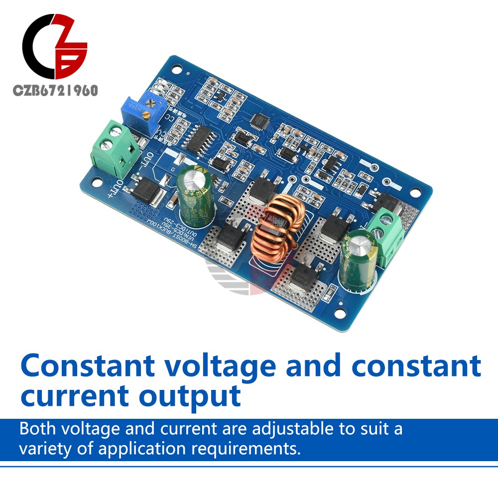 5-35V 10A DC-DC Auto Boost Buck Module CC-CV Battery Charging LED Driver Module