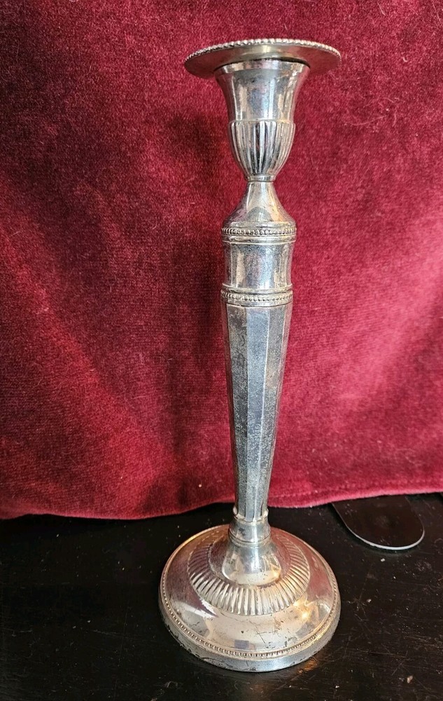 Candlesticks Paradigm Silverplate  Neoclassical 10 " India