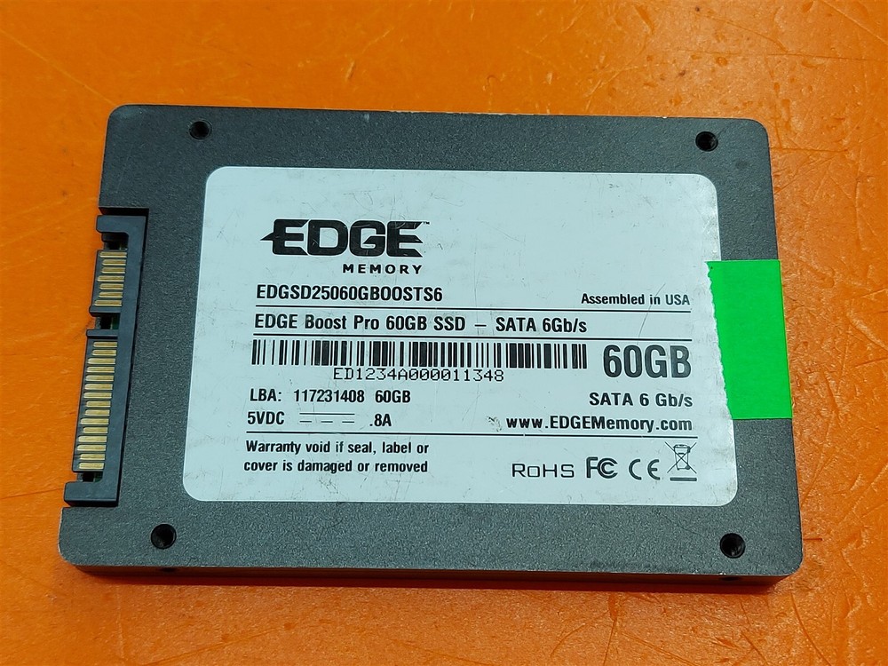 ⭐️⭐️⭐️⭐️⭐️ SSD - Edge Boost Pro EDGSD25060GBOOSTS6 60GB SATA Solid State Drive