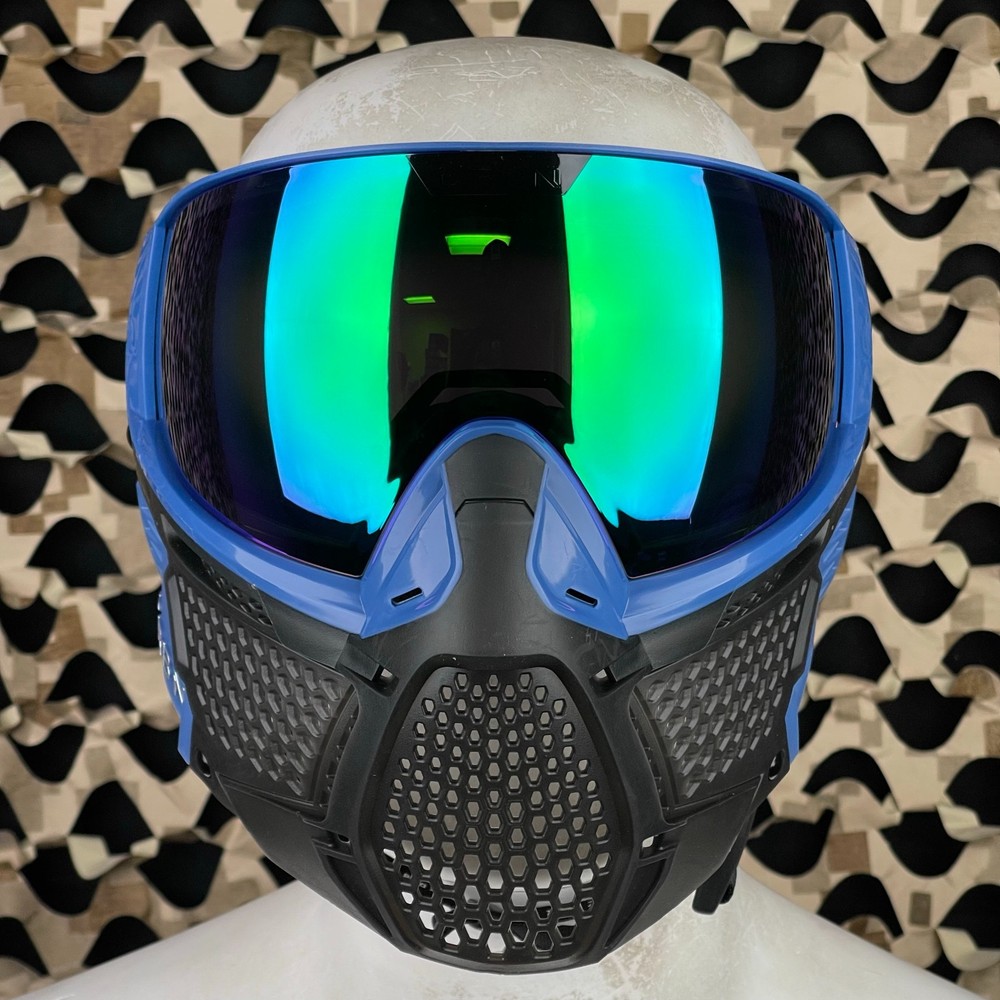 Carbon CRBN Zero Pro Paintball Mask (More Coverage) - Cryo - Grey - Leaf Mirror