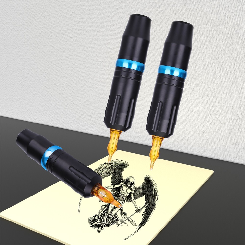 Tattoo Kit Complete Tattoo Pen Machine with Wireless Power Supply Needles Ink
