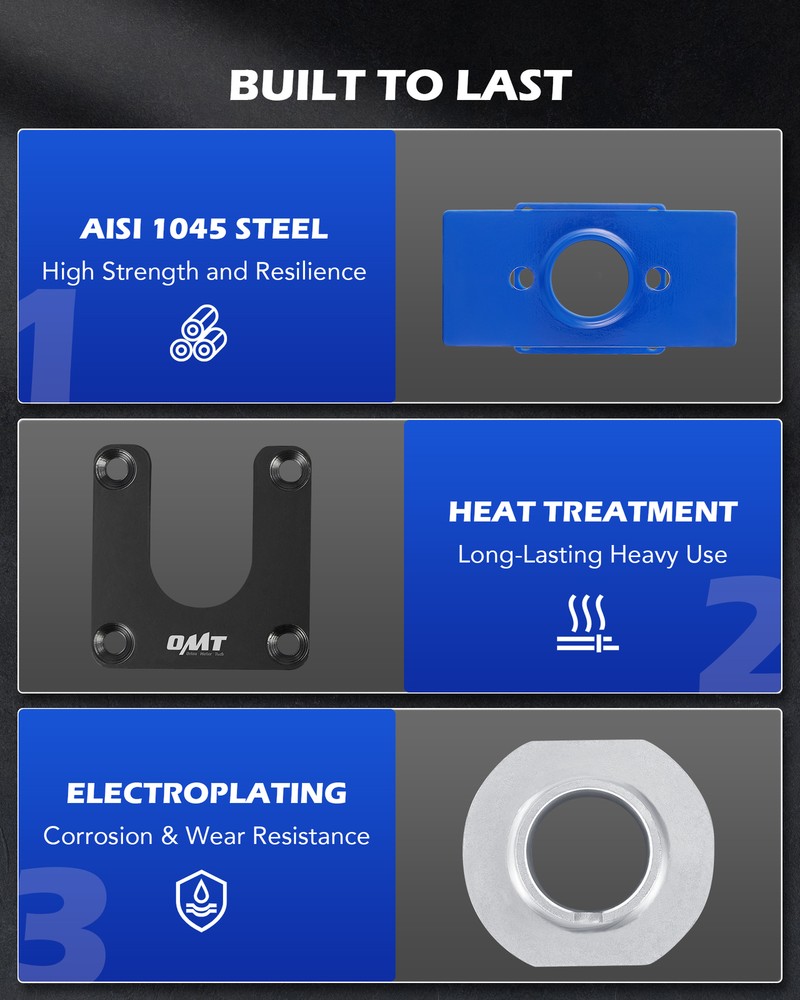 OMT Rear Axle Bearing Puller & Installer Tool Kit with ABS Tone Ring Driver Tool