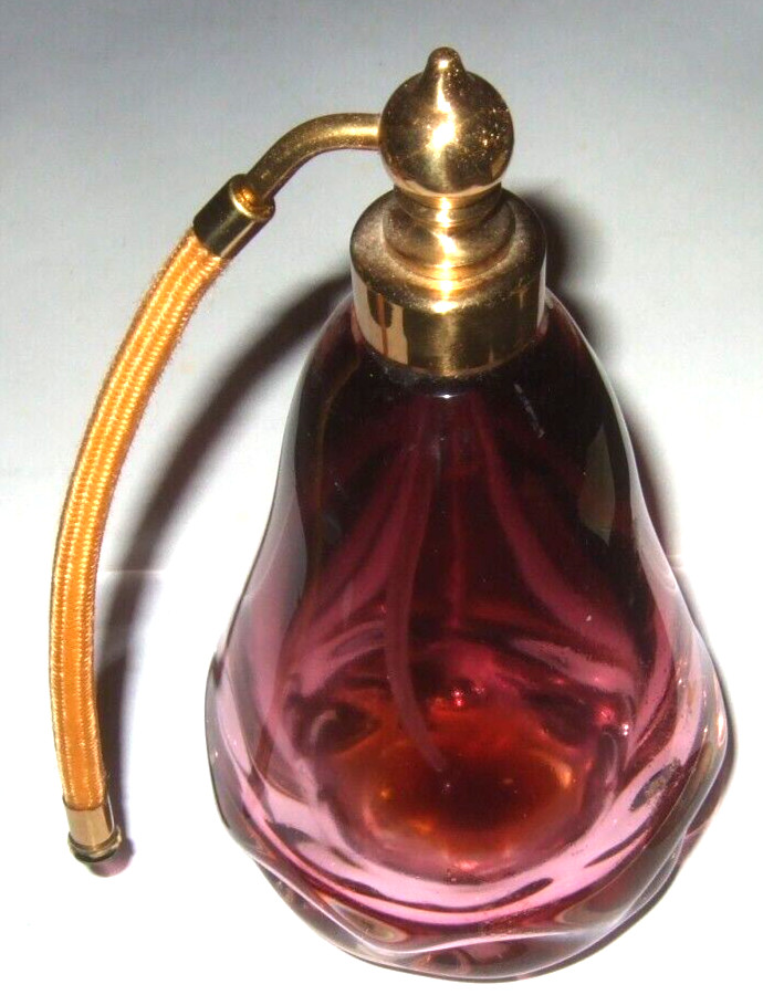 Glass Perfume Bottle IRICE 1960's Vanity Accessory