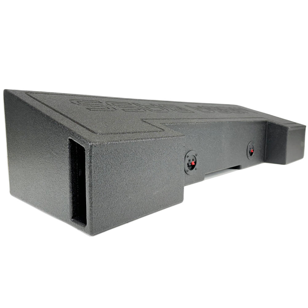 Sub Woofer Box Chevy Silverado 19-24 Crew Cab 2x8 Woofers Front Fire Ported