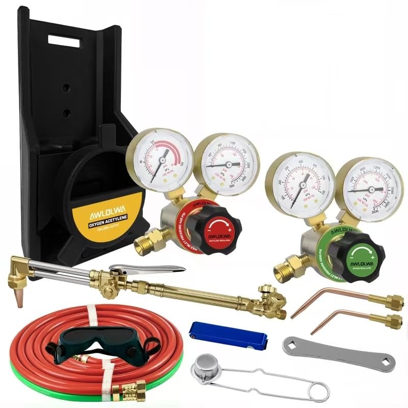 Medium Duty Oxy Acetylene Gas Welding Outfit Tote Kit, Medium Duty Torch Kit