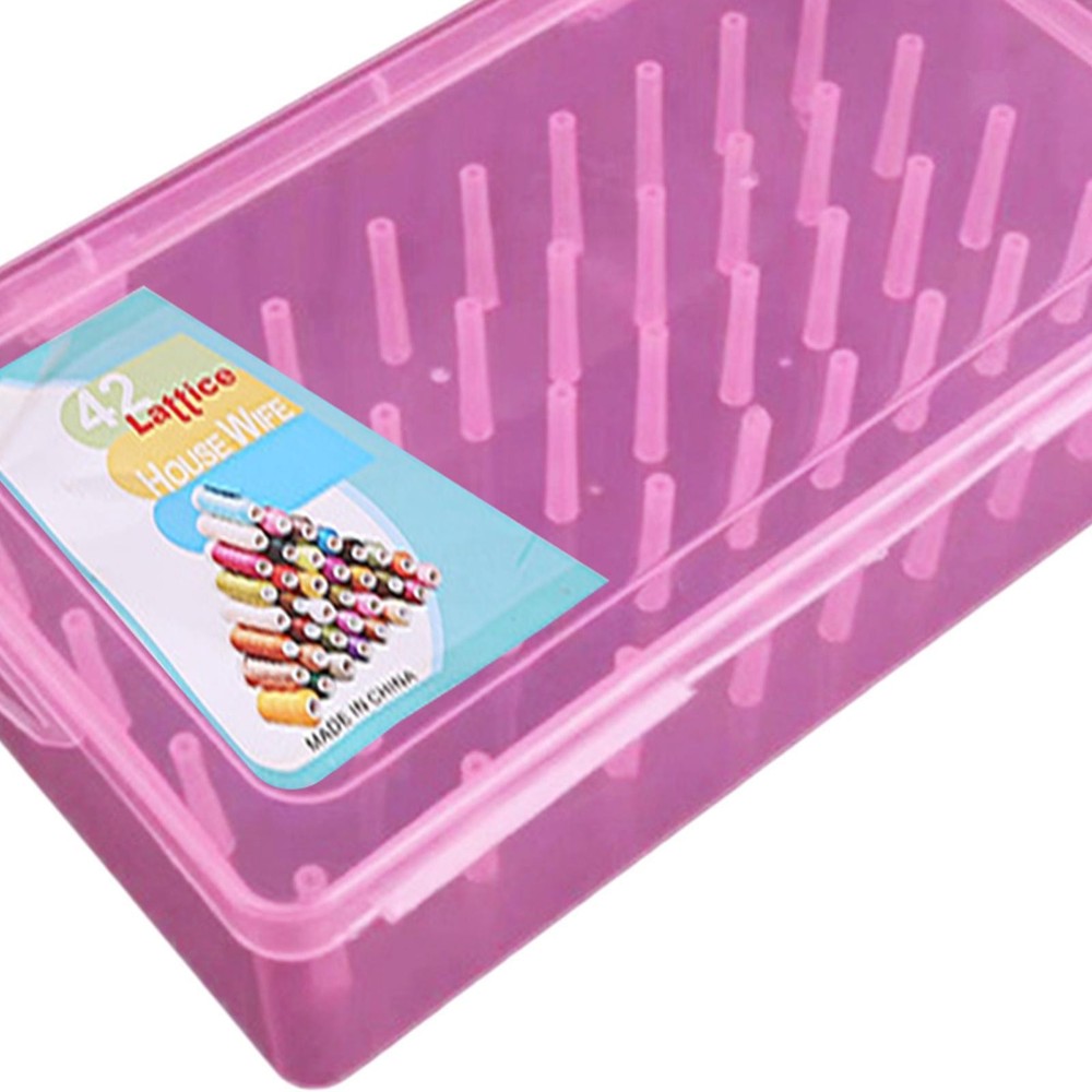 Sewing Thread Storage Box Case DIY Craft Spool Thread Rack for Household