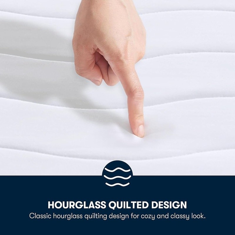 Heated Mattress Pad Dual Zone Temperature Auto Shut Off Microfiber Protector New
