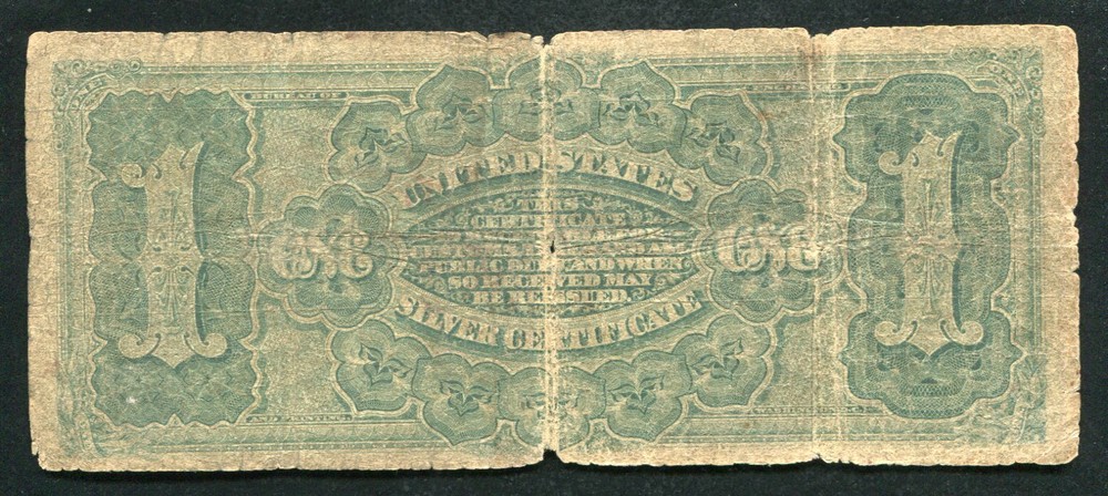 FR. 217 1886 $1 ONE DOLLAR “MARTHA” SILVER CERTIFICATE CURRENCY NOTE (E)