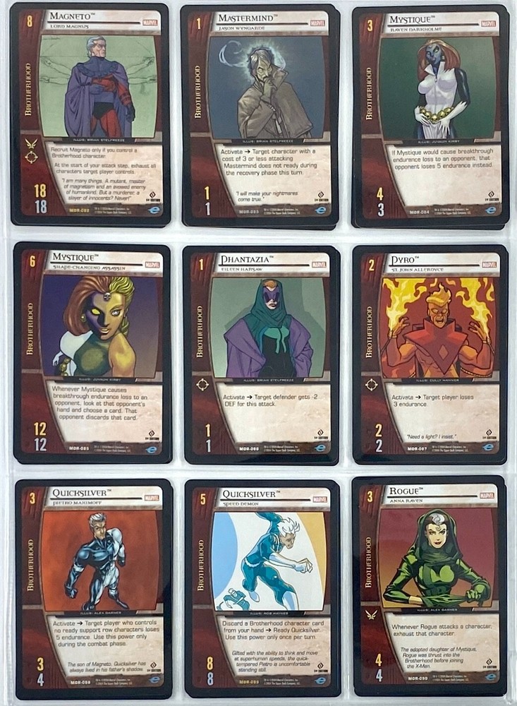 VS System Marvel Origins MOR 2004 220/220 COMPLETE SET NM