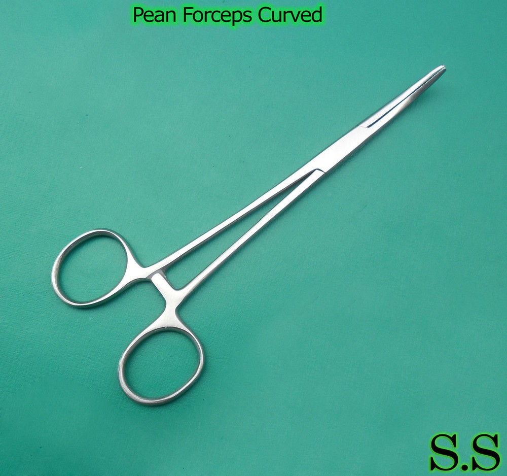 2 Rochester -Pean Forceps Curved 5.5" & 7" Surgical Instruments