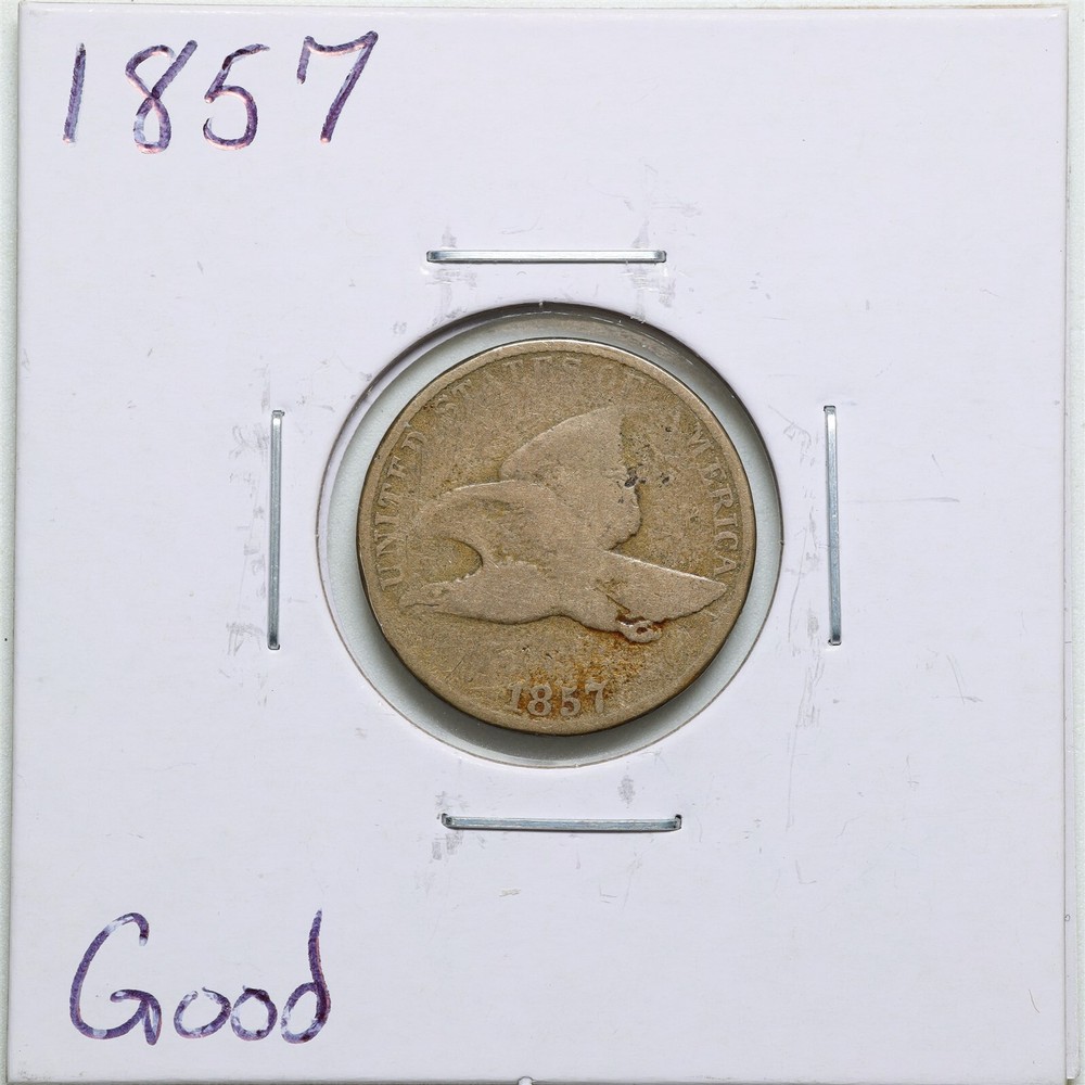1857 1C Flying Eagle Cent in Good Condition #4101