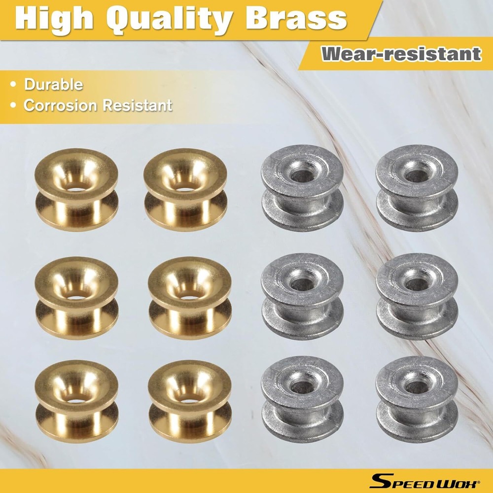 12Pcs Trimmer Head Eyelets – Replacement Parts for String Trimmers, with Storage
