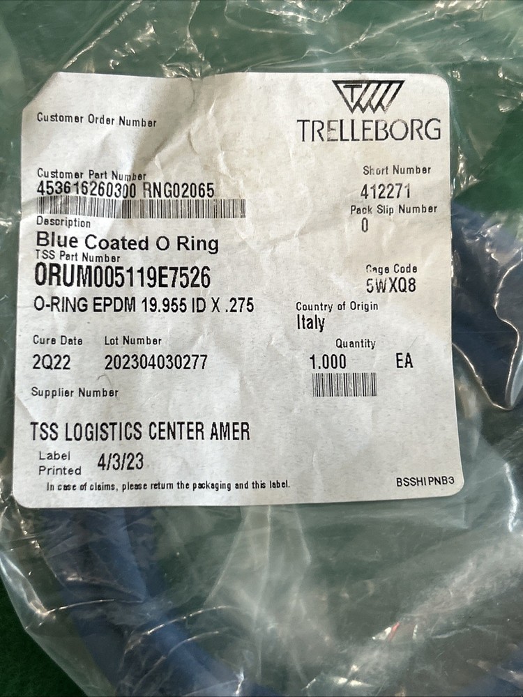 Trane Oring RNG02065