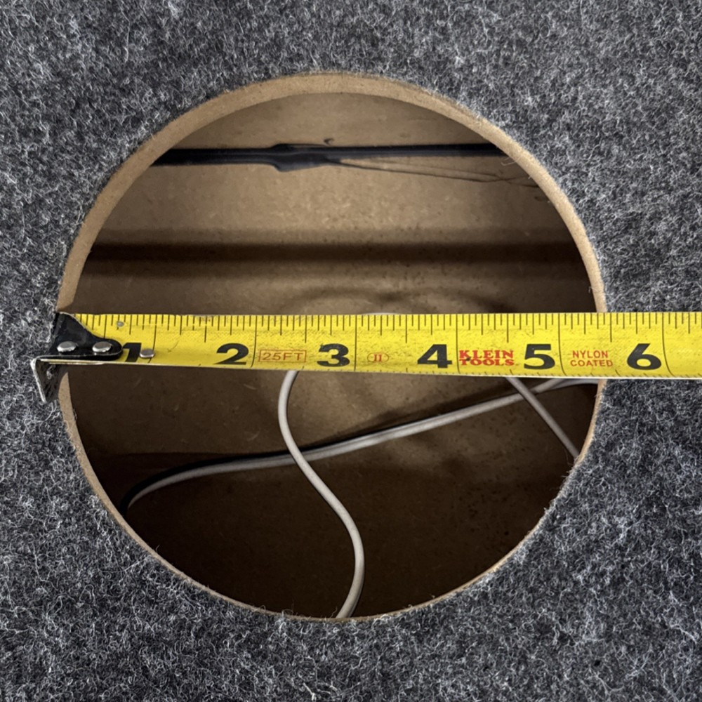 Universal Single 6" Carpeted Car Subwoofer Enclosure Box